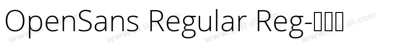OpenSans Regular Reg字体转换